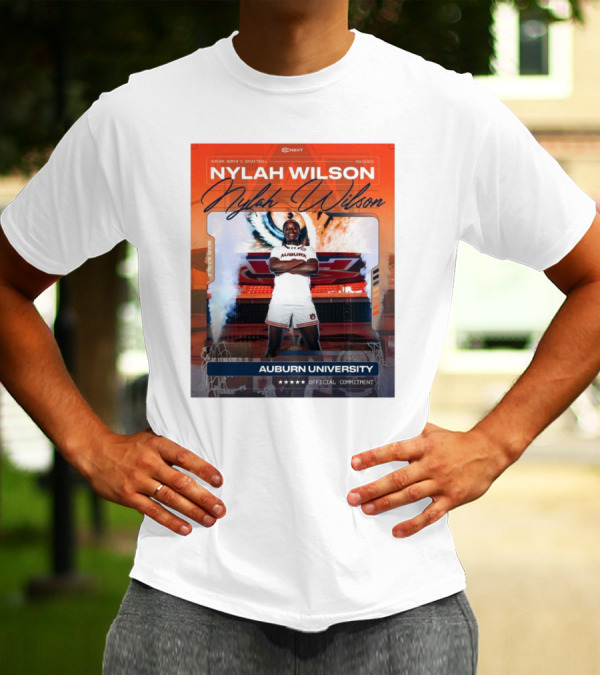Nylah Wilson Auburn Women’s Basketball Auburn University Official Commitment T-Shirt