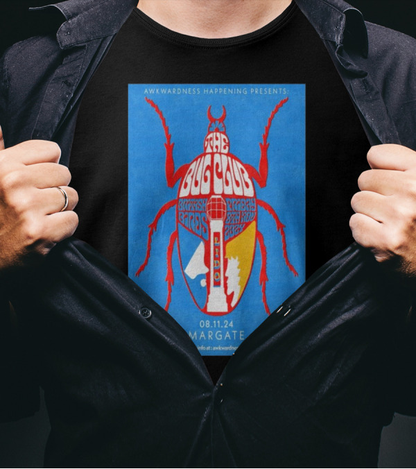 Awkwardness Happening Presents The Bug Club Lido Complex At Margate 08.11.24 T-Shirt
