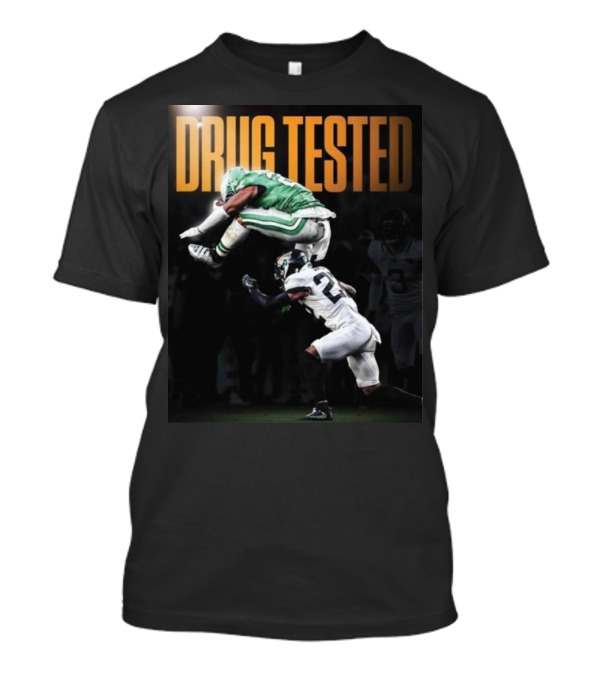 Saquon Barkley Drug Tested Football Hurdle Jump T-Shirt