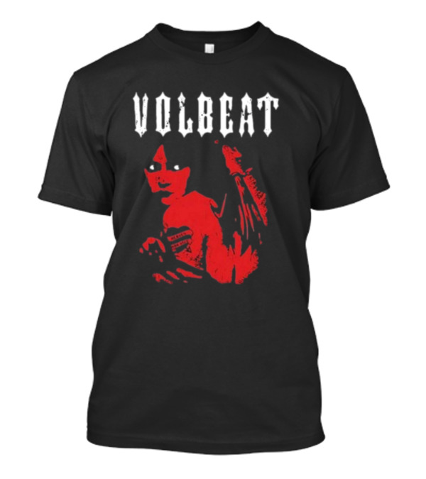 VOLBEAT Heaven Nor Hell Winged Shadowed Figure T-Shirt