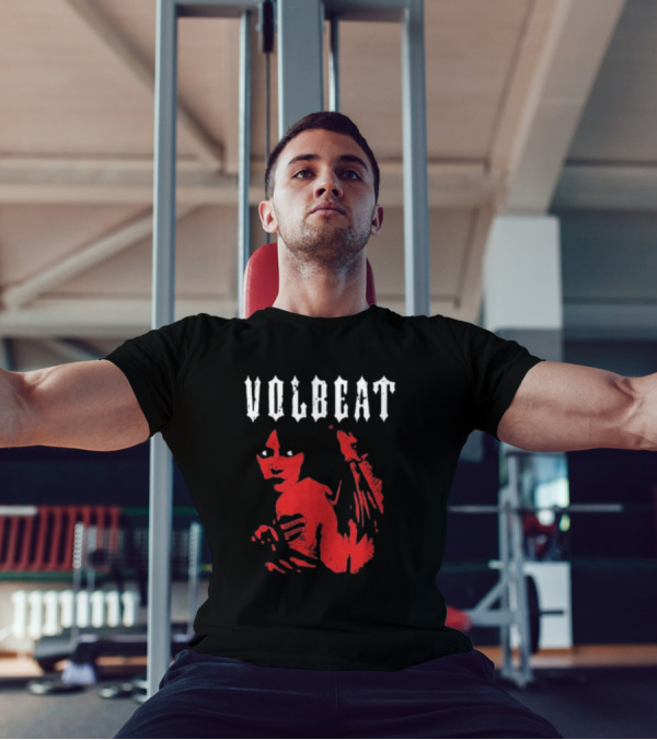 VOLBEAT Heaven Nor Hell Winged Shadowed Figure T-Shirt