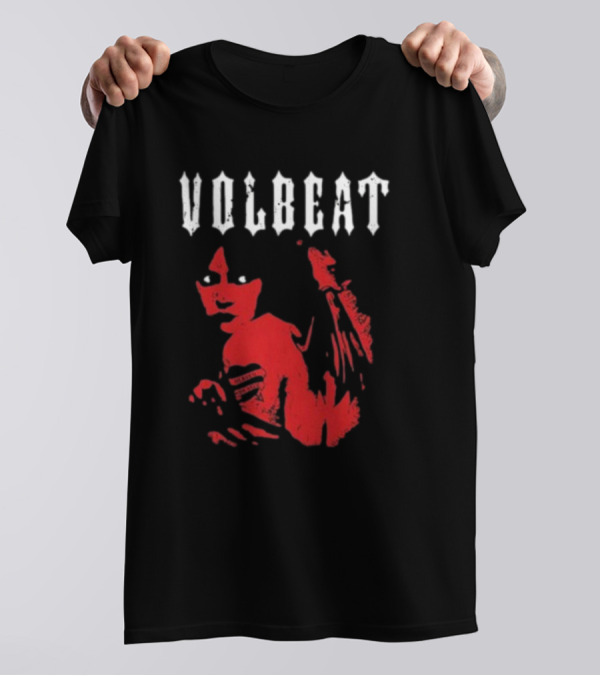 VOLBEAT Heaven Nor Hell Winged Shadowed Figure T-Shirt