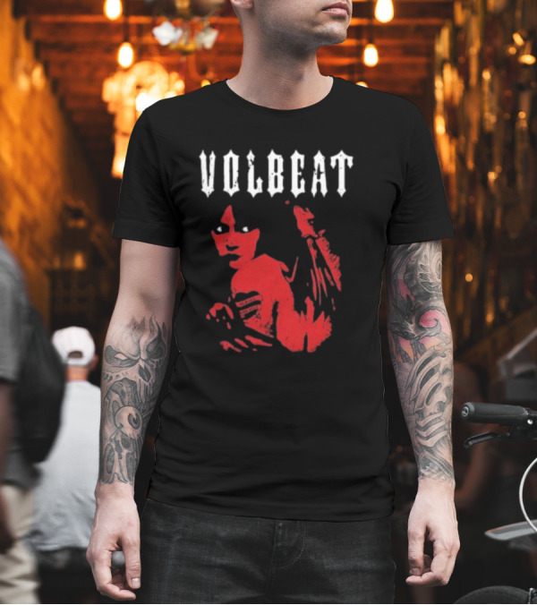 VOLBEAT Heaven Nor Hell Winged Shadowed Figure T-Shirt