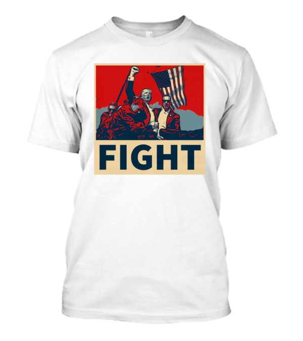FIGHT Trump Fight Trump Assassination Attempt Iconic American Trump T-Shirt