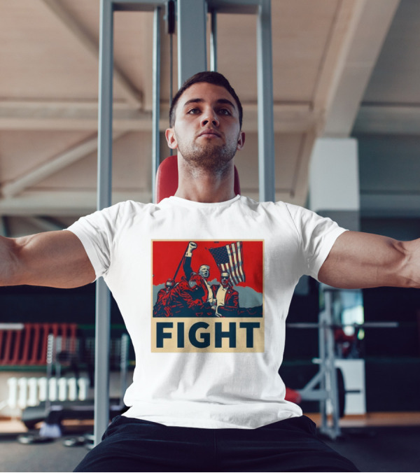 FIGHT Trump Fight Trump Assassination Attempt Iconic American Trump T-Shirt