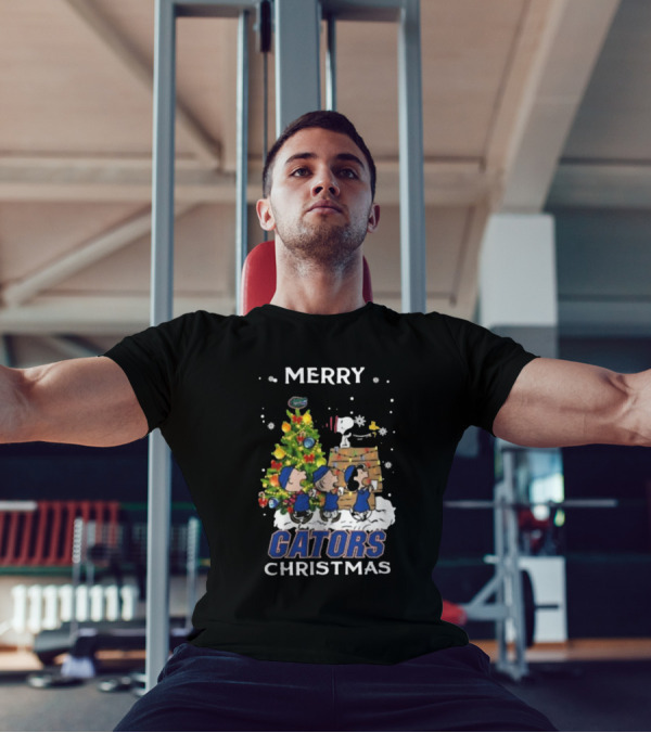 Merry Christmas Florida Gators Snoopy And Friends 2024 Holiday T-Shirt