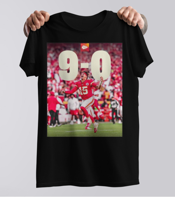 Kansas City Chiefs Vs. Denver Broncos On Cloud 9-0 NFL Victory T-Shirt