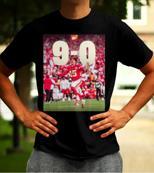 Kansas City Chiefs Vs. Denver Broncos On Cloud 9-0 NFL Victory T-Shirt