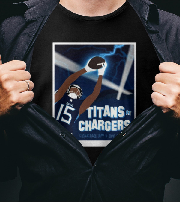 Nick Westbrook-Ikhine Titans At Chargers November 10th Los Angeles Football Event T-Shirt