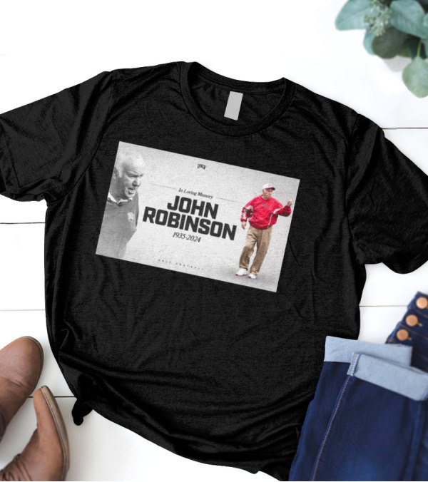In Loving Memory John Robinson 1935-2024 UNLV Football Legendary Coach T-Shirt