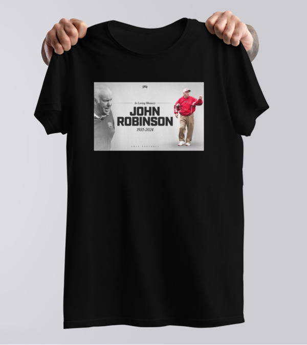 In Loving Memory John Robinson 1935-2024 UNLV Football Legendary Coach T-Shirt