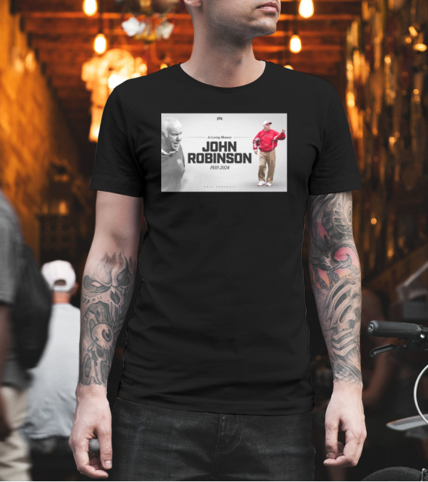 In Loving Memory John Robinson 1935-2024 UNLV Football Legendary Coach T-Shirt