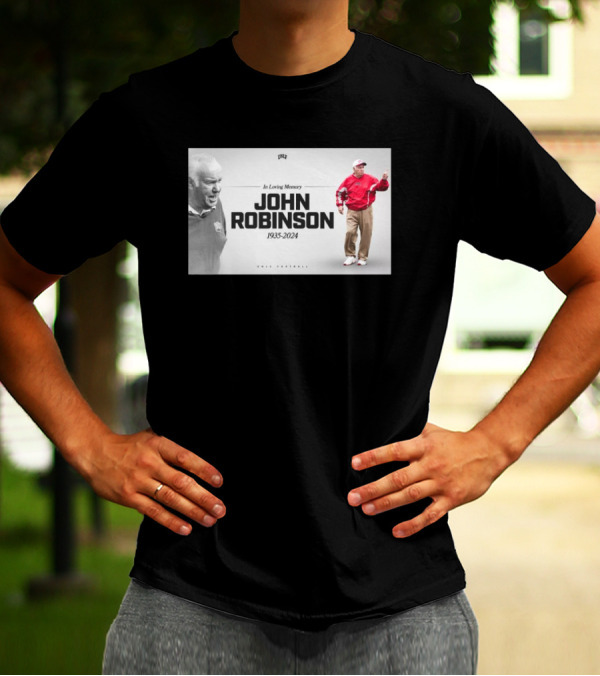 In Loving Memory John Robinson 1935-2024 UNLV Football Legendary Coach T-Shirt