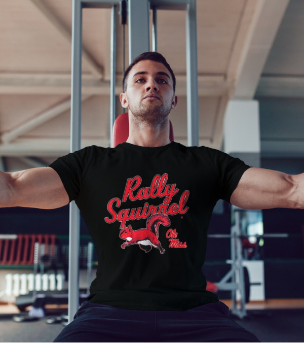 Rally Squirrel Ole Miss Rebels T-Shirt