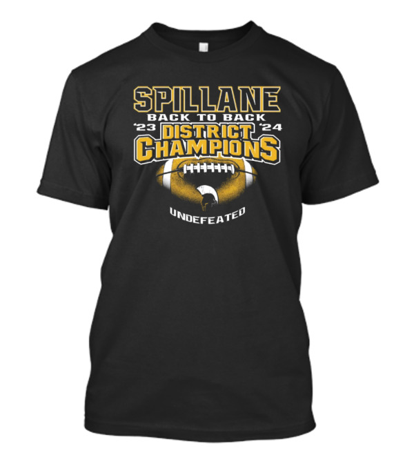 Spillane Back To Back District Champions 23 24 Undefeated Football T-Shirt
