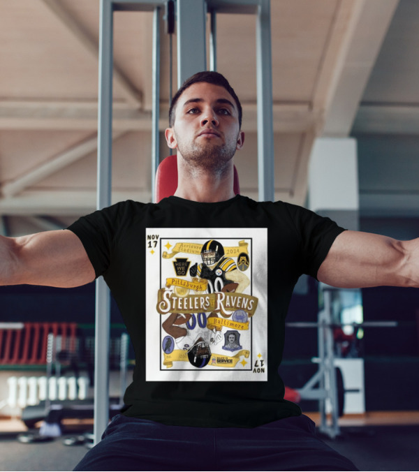 Nov 17 Pittsburgh Steelers Vs Baltimore Ravens 2024 Acrisure Stadium Here We Go Salute To Service T-Shirt