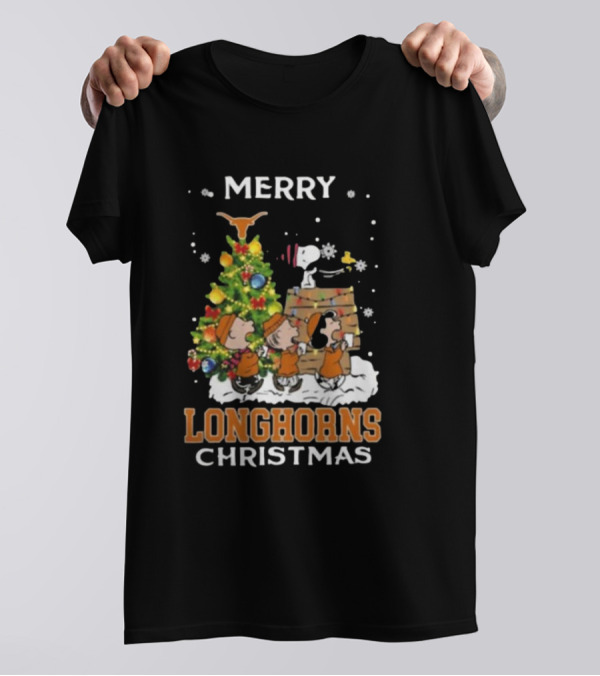 Texas Longhorns Snoopy Christmas T-Shirt