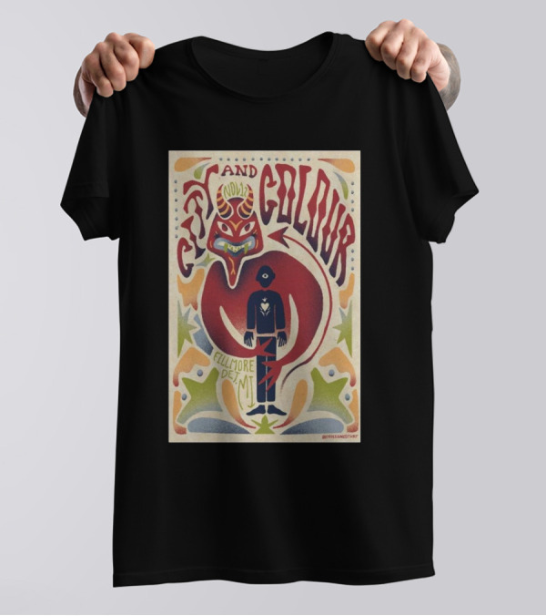 City And Colour Fillmore Detroit MI Nov 12 2024 Concert T-Shirt