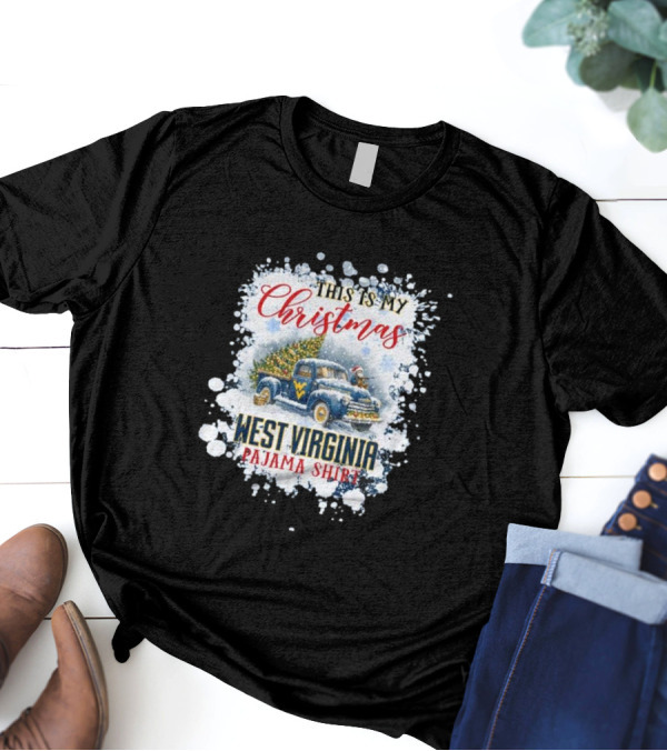 This Is My Christmas West Virginia Pajama T-Shirt