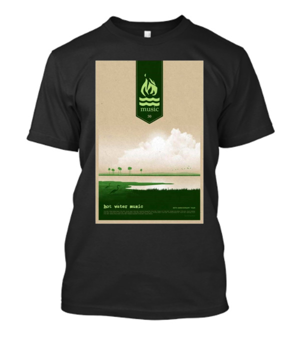Hot Water Music 30th Anniversary 2024 Tour Scenic Landscape T-Shirt