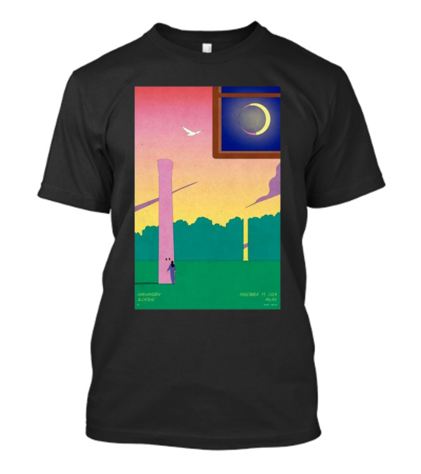 Khruangbin Alcatraz Milan Italy November 11 2024 Moon Eclipse T-Shirt
