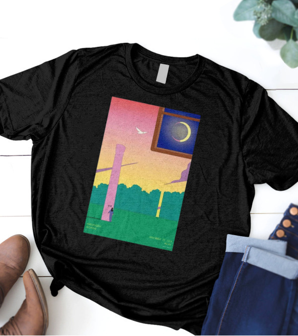 Khruangbin Alcatraz Milan Italy November 11 2024 Moon Eclipse T-Shirt
