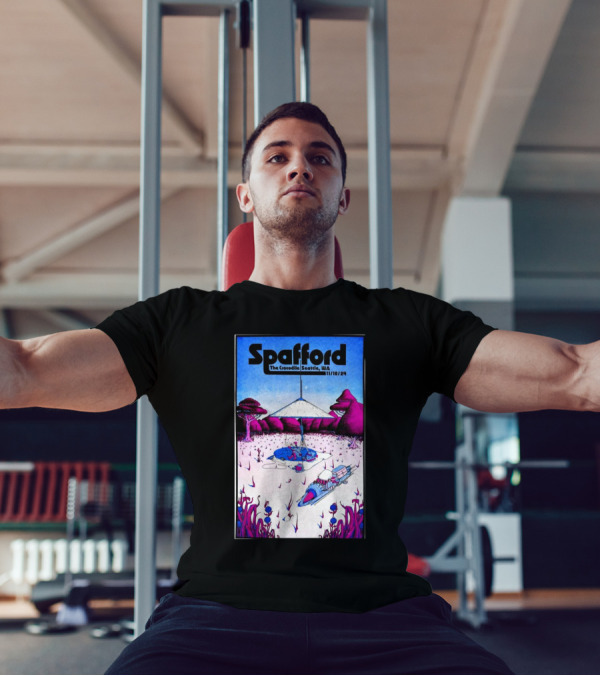 Spafford At The Crocodile Seattle WA 11/10/24 Fantastical Landscape Scene T-Shirt