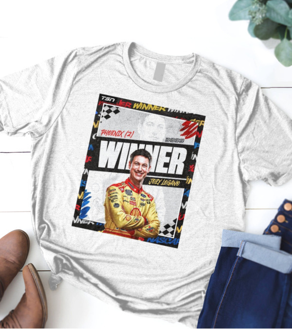 Winner Joey Logano Phoenix NASCAR Cup Series Champion Team Penske 3-Peat T-Shirt