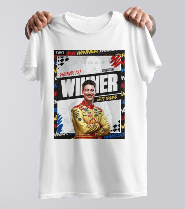Winner Joey Logano Phoenix NASCAR Cup Series Champion Team Penske 3-Peat T-Shirt