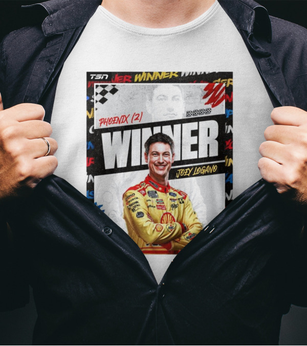 Winner Joey Logano Phoenix NASCAR Cup Series Champion Team Penske 3-Peat T-Shirt