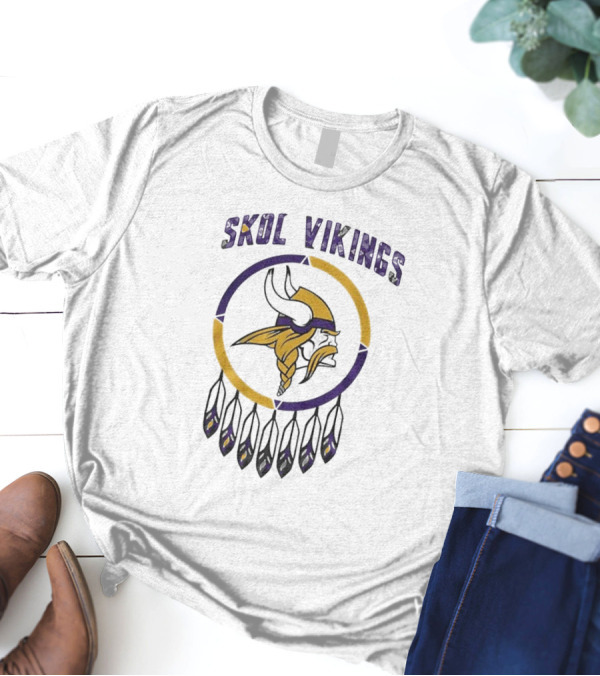 Skol Vikings Minnesota Vikings Native American Heritage Month T-Shirt