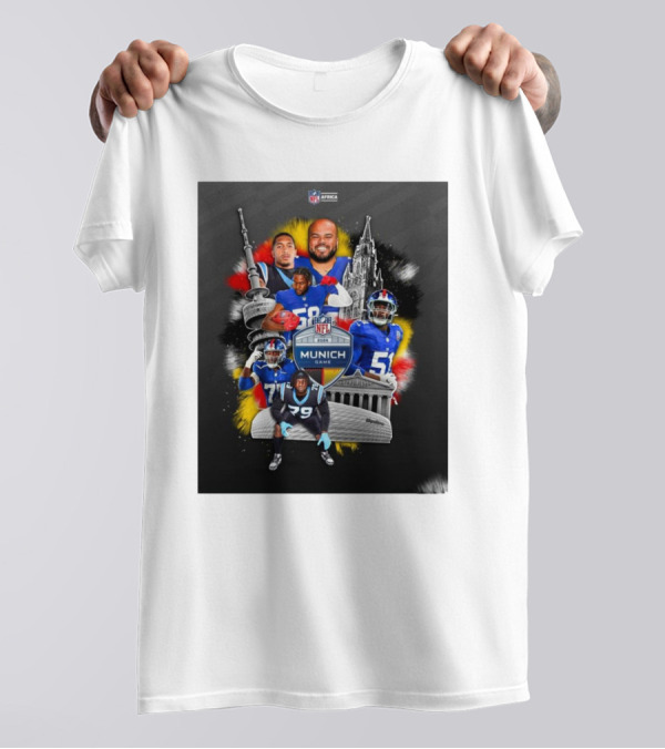 NFL Africa 2024 International Games Munich Germany Giants Vs Panthers T-Shirt