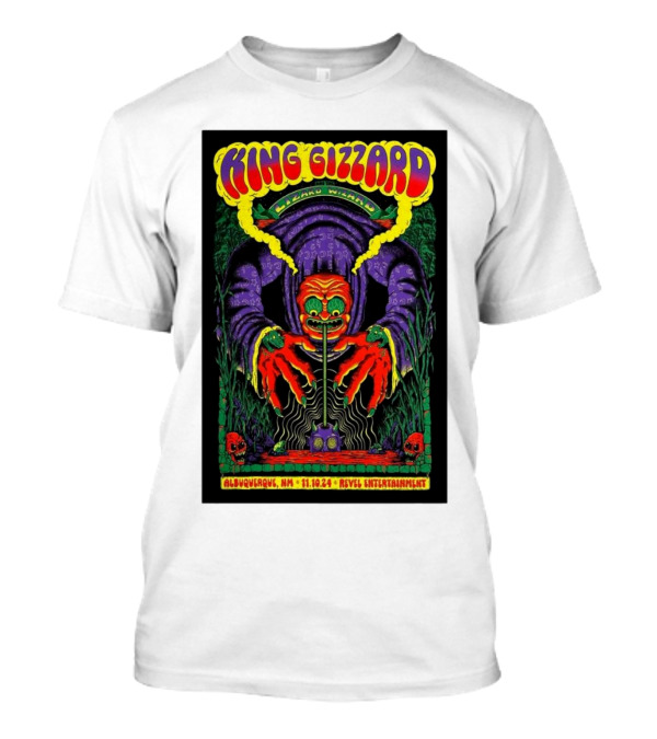 King Gizzard And The Lizard Wizard Albuquerque NM 11.10.24 Revel Entertainment T-Shirt