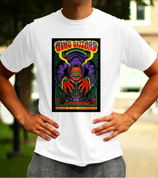 King Gizzard And The Lizard Wizard Albuquerque NM 11.10.24 Revel Entertainment T-Shirt