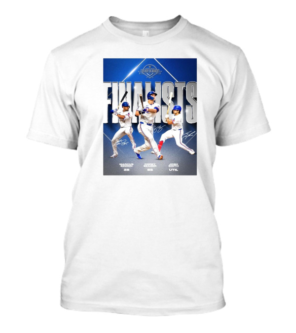 Marcus Semien Corey Seager Josh Smith Texas Rangers Silver Slugger Finalists T-Shirt