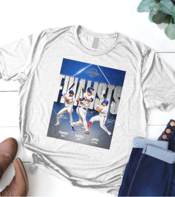 Marcus Semien Corey Seager Josh Smith Texas Rangers Silver Slugger Finalists T-Shirt