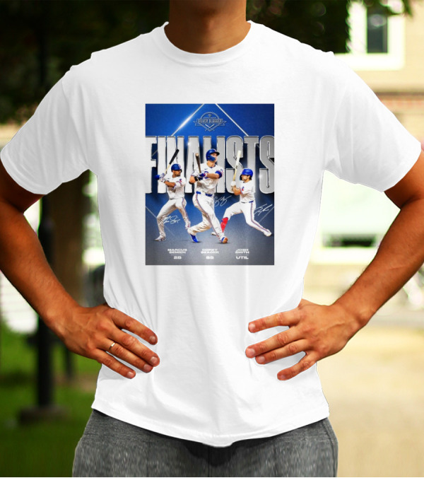 Marcus Semien Corey Seager Josh Smith Texas Rangers Silver Slugger Finalists T-Shirt