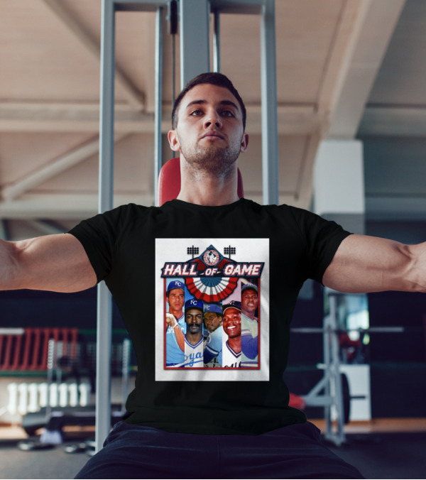 Hall Of Game MLB Amos Otis Willie Wilson Frank White Hal McRae John Mayberry T-Shirt
