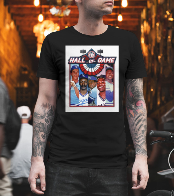 Hall Of Game MLB Amos Otis Willie Wilson Frank White Hal McRae John Mayberry T-Shirt
