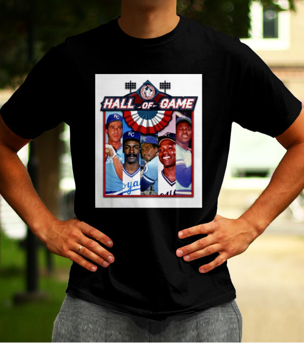 Hall Of Game MLB Amos Otis Willie Wilson Frank White Hal McRae John Mayberry T-Shirt