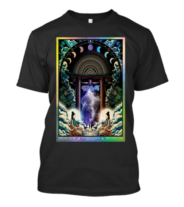 STS9 Fox Theater Oakland CA Nov 15-16 2024 Cosmic Journey Moon Phases T-Shirt