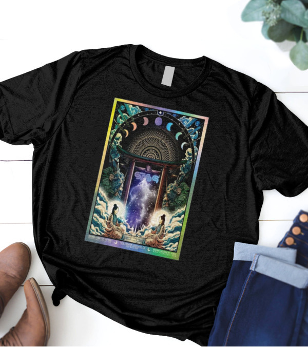 STS9 Fox Theater Oakland CA Nov 15-16 2024 Cosmic Journey Moon Phases T-Shirt