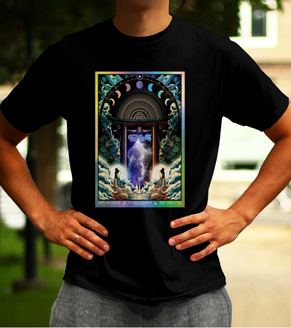 STS9 Fox Theater Oakland CA Nov 15-16 2024 Cosmic Journey Moon Phases T-Shirt