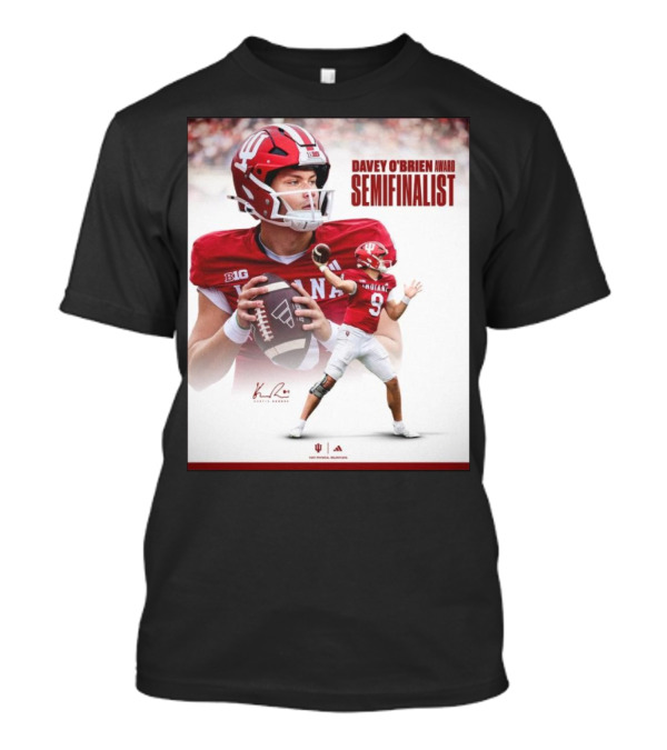 Davey O'Brien Award Indiana Hoosiers Semifinalist Signature Football Photo T-Shirt