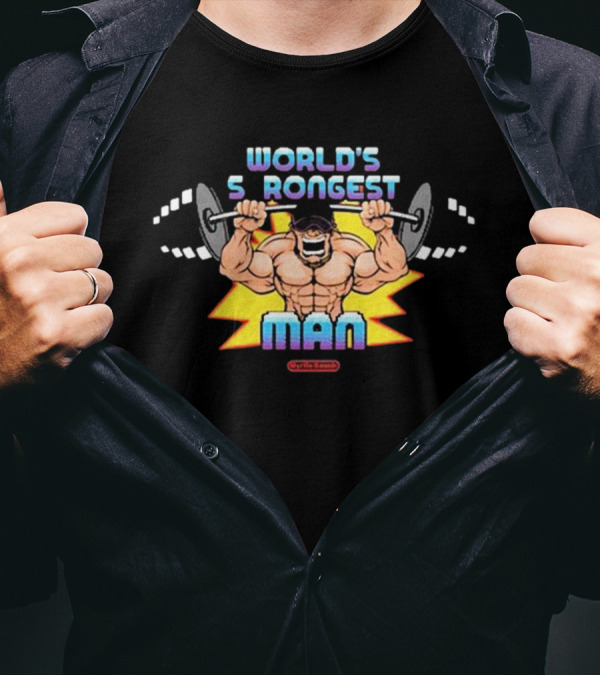 World’s Strongest Muscle Man Vintage New T-Shirt