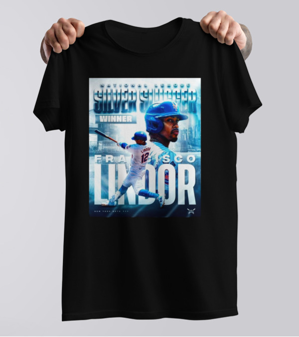 Francisco Lindor National League Silver Slugger Winner New York Mets 12 T-Shirt