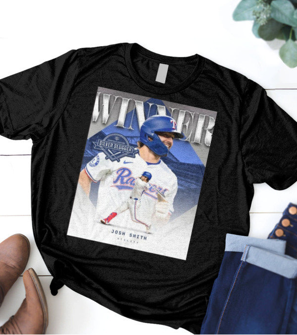 Winner Josh Smith Texas Rangers Silver Slugger Utility T-Shirt