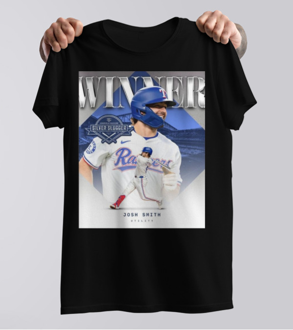 Winner Josh Smith Texas Rangers Silver Slugger Utility T-Shirt