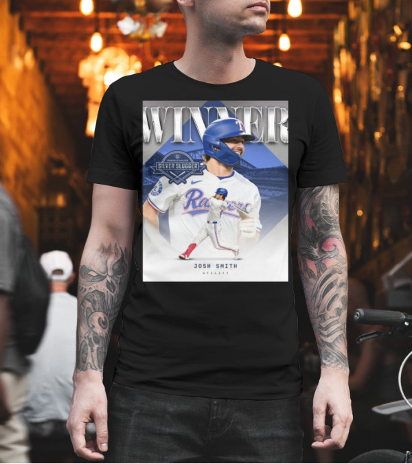Winner Josh Smith Texas Rangers Silver Slugger Utility T-Shirt