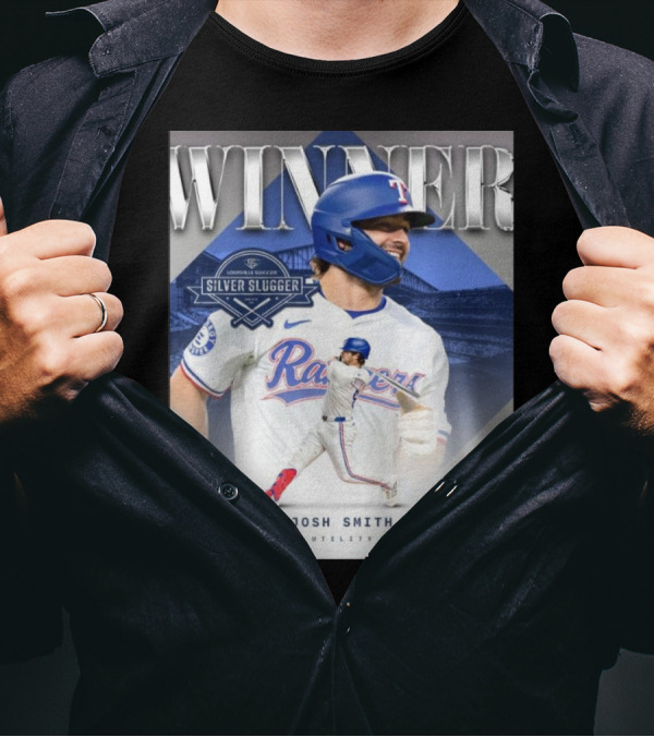 Winner Josh Smith Texas Rangers Silver Slugger Utility T-Shirt